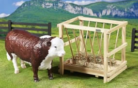 Breyer Horse #2058 Livestock Feeder Wooden Hay Rack