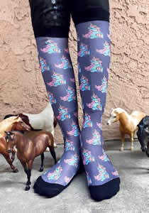 Dreamers & Schemers Boot Socks English Riding Socks 3D Original Socks Pair & A Spare
