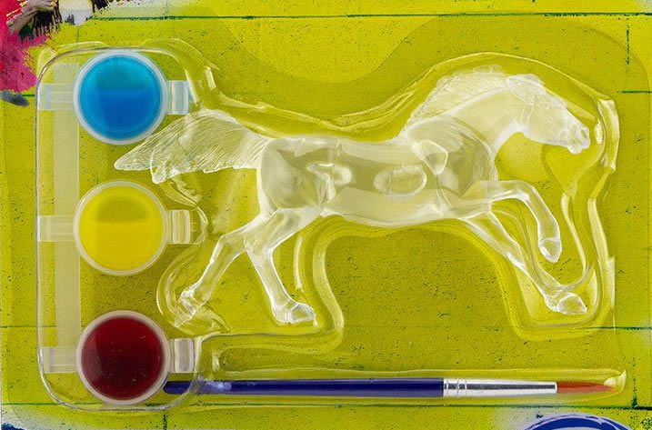 #4230 Stablemates Suncatcher Unicorn Paint Set Warmblood Rearing Andalusian Mustang Stock Horse