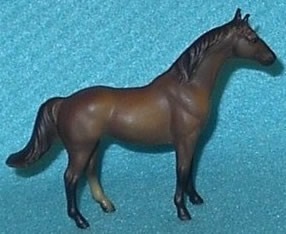 Breyer #495092 Stablemate Thoroughbred Racehorse Silky Sullivan SM Grulla Dun Silky Sullivan TB Race Horse SR Sears Stablemate Assortment IV