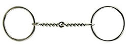 Coronet 6 1/4&rdquo; Twisted Wire Loose Ring Bit Single Twisted Wire Snaffle Bit