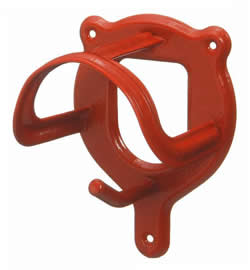 Tough 1 Vinyl Coated Steel Bridle Holder Metal Bridle Hook Tack Hook Salmon Pink