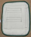 Blanket Extension Blanket Front Extender Blanket Front Insert Navy Blue/Green