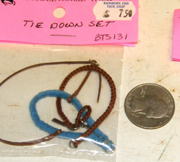 Breyer Model Horse Tack Props Model Horse Traditional Western Tie Down Noseband Tiedown Bosal Set 