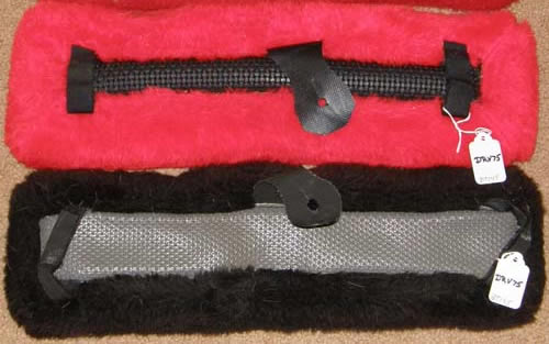 Fleece Harness Saddle Pad Driving Harness Back Pad Black Maroon