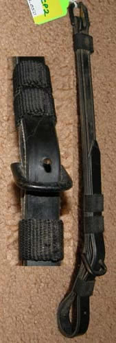 Biothane Cheek Piece Black Synthetic Bridle Replacement Bridle Part