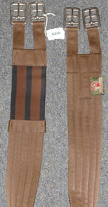 Cottage Craft 46" Synthetic English Girth Fabric Girth Elastic Insert Brown