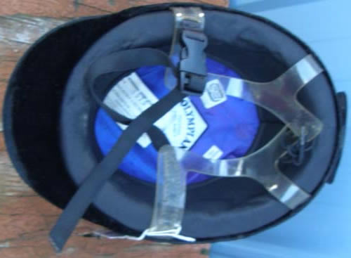 International IRH Olympian Velvet English Helmet Riding Helmet ASTM English Helmet w/Harness 7 1/8 Black