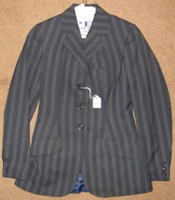 Equestrian Riding Apparel English Jacket Hunt Coat English Riding Coat Show Coat Ladies 10? Navy Blue Pinstripe