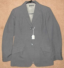 Equestrian Riding Apparel English Jacket Hunt Coat English Riding Coat Show Coat Ladies 10? Dark Grey Pinstripe