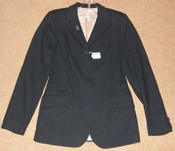 Beval Grand Prix English Jacket Hunt Coat English Riding Coat Ladies 10 Dark Navy Pinstripe