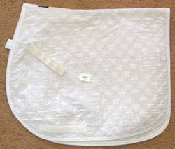 Dover Thin Quilted Dressage Pad Quilted Cotton Event Pad English Saddle Pad