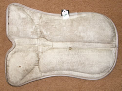 Tipperary Pad Tacky Tack Pad Protector Pad Non Slip English Saddle Pad Shock Pad White