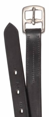 EquiRoyal English Stirrup Leathers English Leather Dark Brown Black 1" x 54"