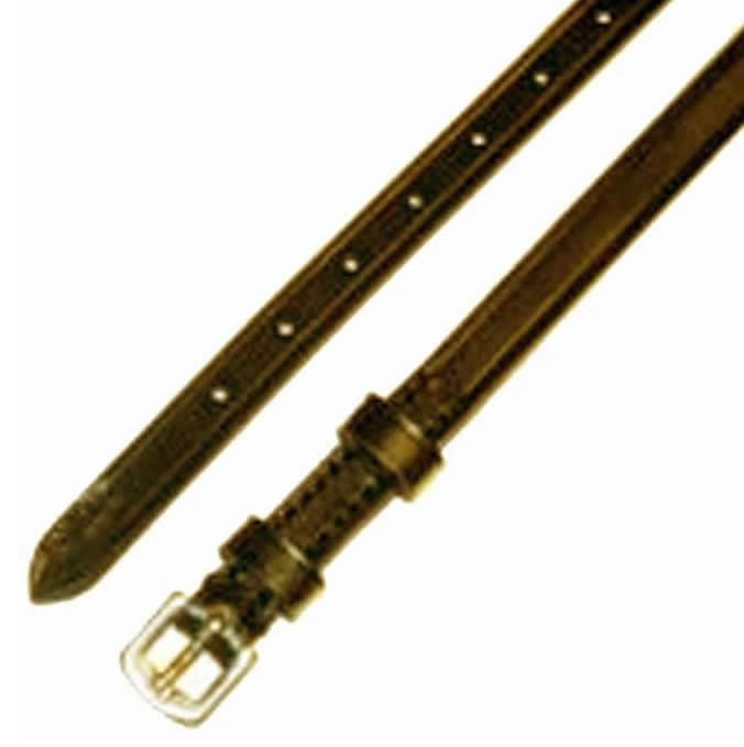 Exselle Leather Double Keeper Spur Straps English Spur Straps Ladies Brown