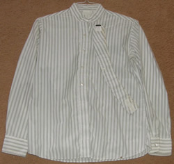 Devon Aire? Long Sleeve English Show Shirt Ratcatcher Riding Shirt Ladies 36/38 Green Stripe