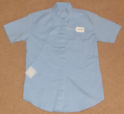 Sigma Elegance Short Sleeve Show Shirt S/S English Riding Shirt Childs 6 Lt Blue