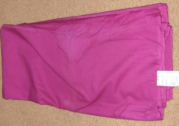 Magenta Fabric Cotton/Poly Dress Material Remnant