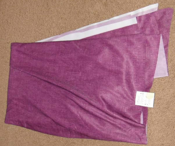 Purple Nylon Polyester Dress Material Remnant