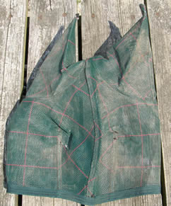 Farnam SuperSheet Protective Horse Fly Mask with Ears Green Plaid Horse