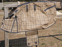 70” CF Schneiders AdjustaFit Dura-Mesh Fly Sheet with Belly Band UV Protective Turnout Sheet