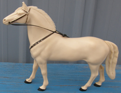 Vintage Hartland Lone Ranger White Horse Silver Horse & Rider Series 1960's Wavy Tail