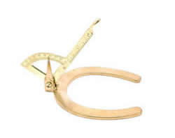 Tough-1 Brass Horse Hoof Gauge Angle Leveler 