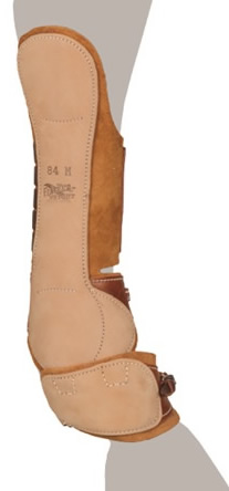 Feather-Weight Leather Half Hock Shin Ankle & Tendon Boots with Speedy Cut Standardbred Trotter Pacer Racing Boots S