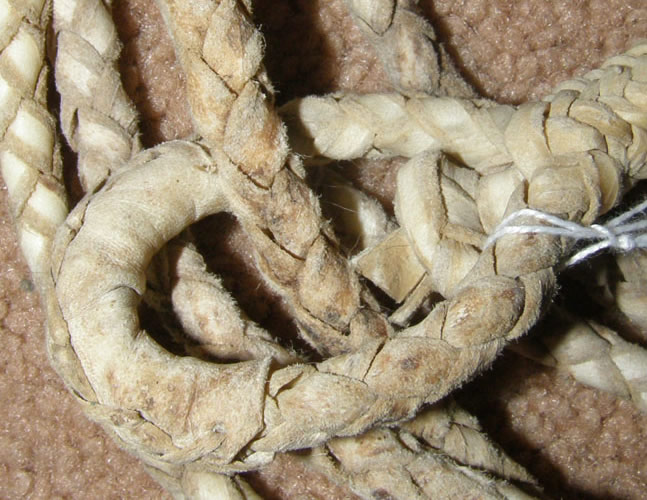 Vintage Round Braided Rawhide Riata Lariat 3/8” x 13 1/2' Reata Lasso Cowboy Rope