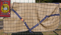 74”-76" CF Curvon Original 5/A Baker Blanket Stable Blanket Horse Plaid