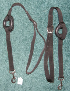 Adjustable Nylon Side Reins Donut Side Reins