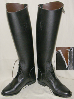 Devon Aire Field Boots Tall Leather Like English Boots Riding Boots Ladies 8 1/2 Regular Calf