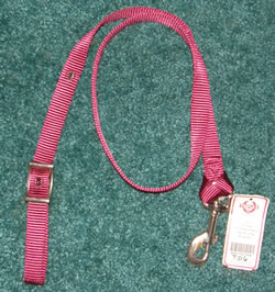 Triple E Premium Nylon Tie Down Strap Western Tiedown Strap Burgundy