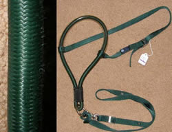 Congress Leather Rubber Tie Down Bosal Noseband Western Tiedown Noseband Nylon Tie Down Strap Hunter Green Horse