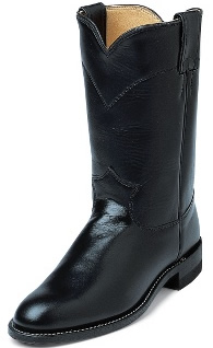 Justin Ropers Black Roper Boots Western Boots Cowboy Boots 5 1/2B