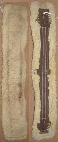 Fleece Western Girth Fleece Western Cinch 30” Brown