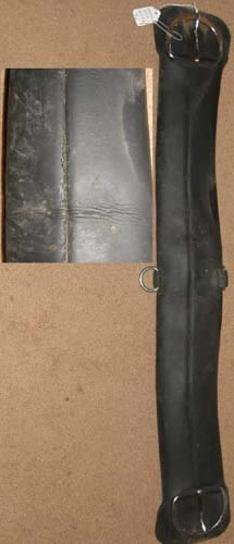 Neoprene Western Girth Shock Absorbing Neoprene Straight Western Cinch 33" Black