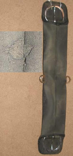 Neoprene Western Girth Shock Absorbing Neoprene Straight Western Cinch 28" Black