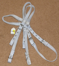 Big Horn Tuffy Nylon Western Headstall Silver Grey Synthetic Western Bridle Arabian/Cob/Horse