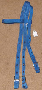 Blue Nylon Western Headstall Draft Horse Headstall Browband Style L Horse Western Bridle