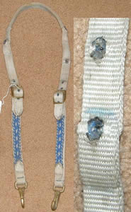 Nylon Western Bosal Hanger Western Bosal Headstall Plain Western Headstall Bit Hanger Lunging Headstall Grey Horse