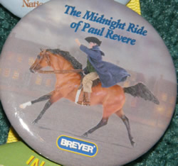 #1226 The Midnight Ride of Paul Revere Black Beauty Horse Breyer Button Pin