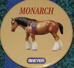 #1210 Monarch Shire Draft Horse Breyer Button Pin