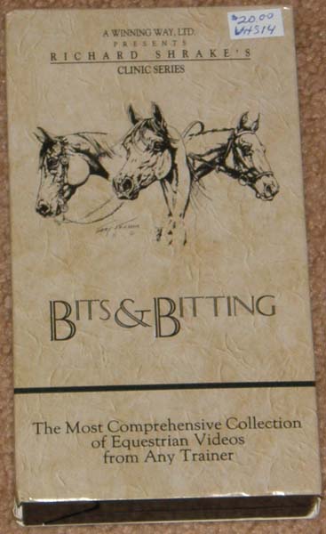 Richard Shrake's Clinic Series Bits & Bitting VHS Tape Instructional Video