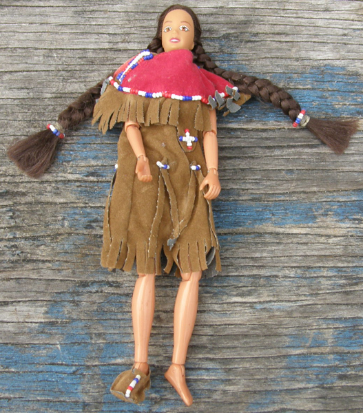 #2485 Native American Tipi Set Indian Doll Only Model Horse Tack Props