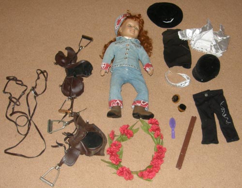18" Battat Doll with Western Saddle English Saddle Bridle Clothes Accessories American Girl