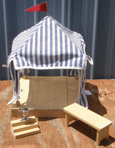 Breyer Stable Custom Made Model Horse Awards Pavilion Judges Stand Tent Prop Wooden Classic or Traditional Size Toy Horse Show Prop