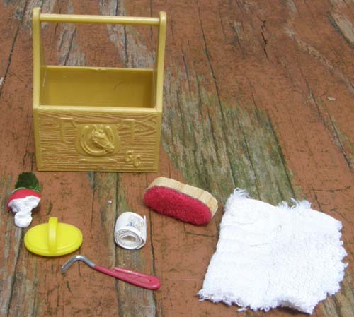 Model Horse Tack Props Breyer Horse Grooming Tote Grooming Supplies