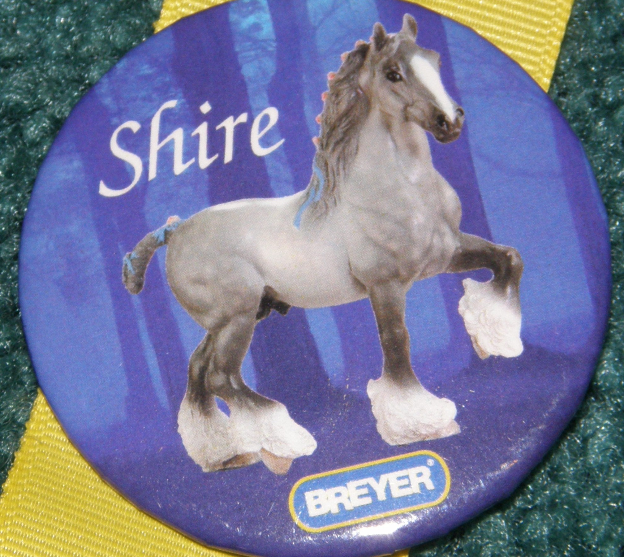 Breyer Button #627 Shire Dapple Grey Draft