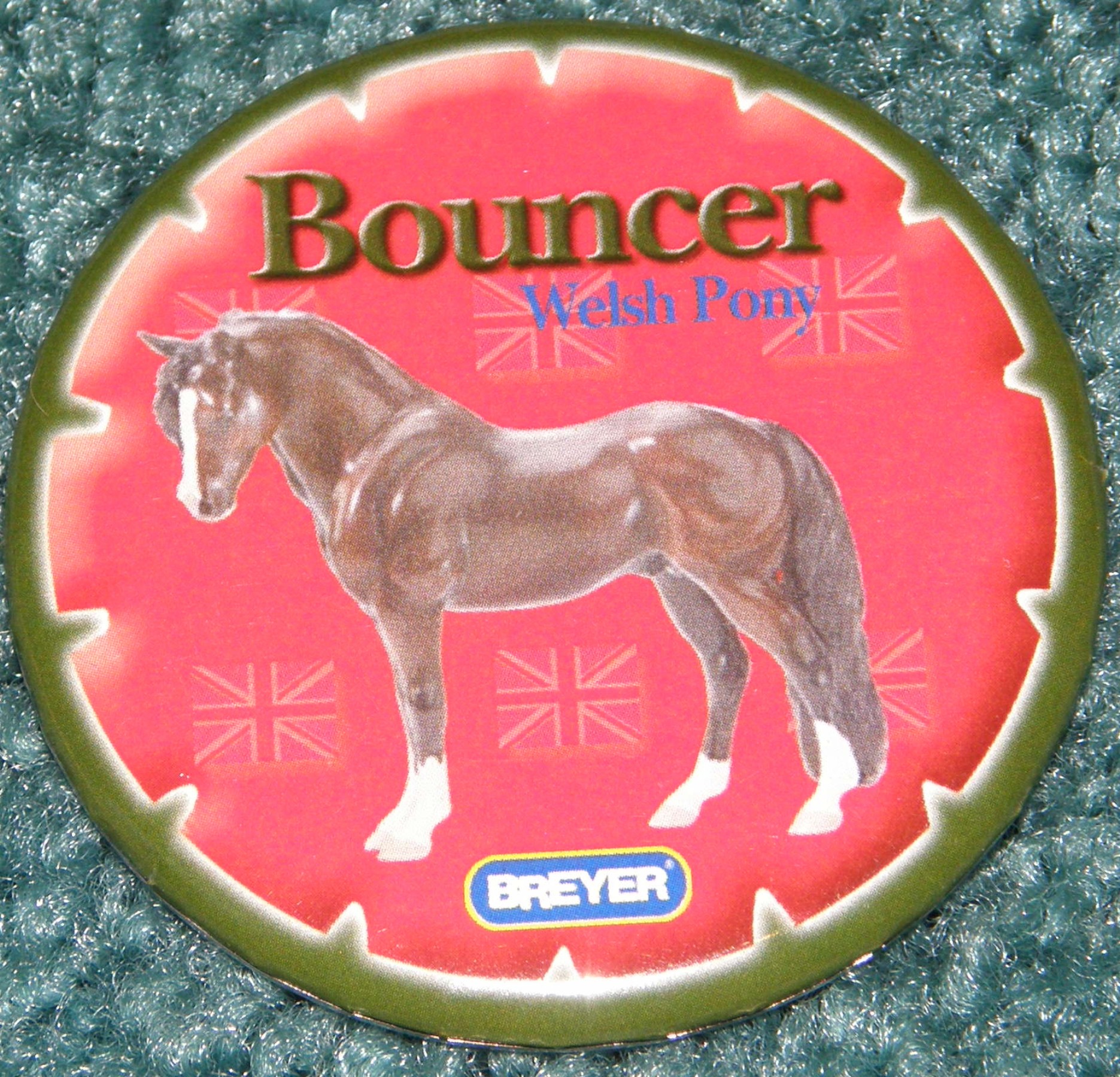 #707 Cefnoakpark Bouncer Welsh Pony Horse Breyer Button Pin